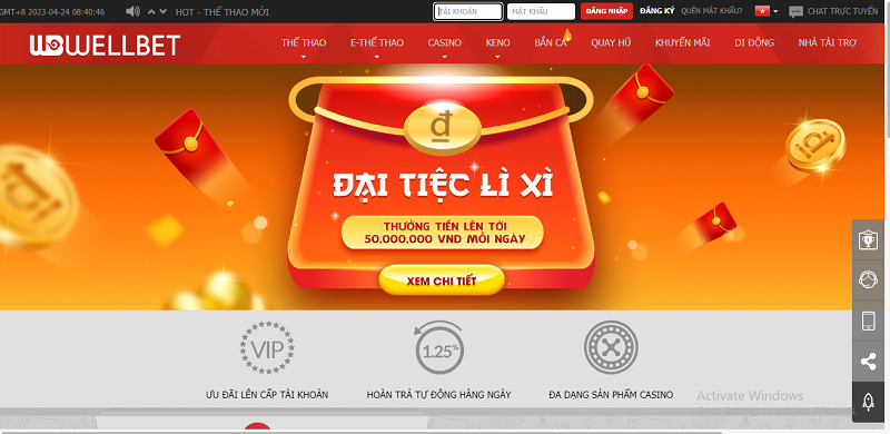 Wellbet là nền tảng cá cược giải trí đỉnh cao