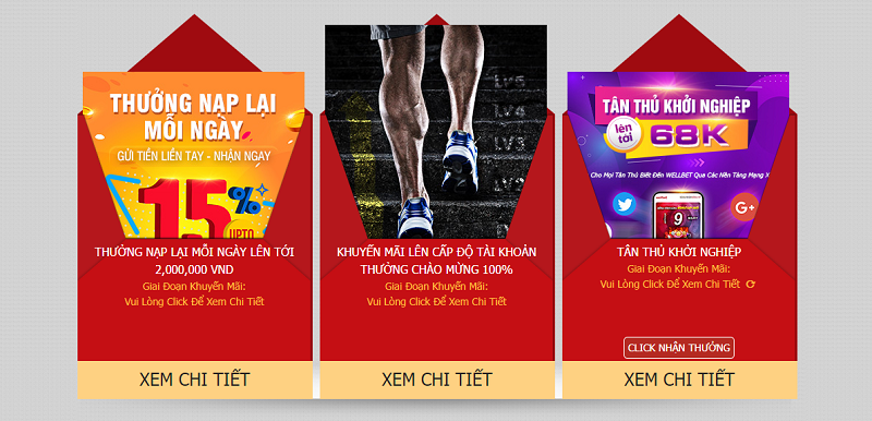 Nhà cái Wellbet áp dụng nhiều chương trình khuyến mãi thành viên